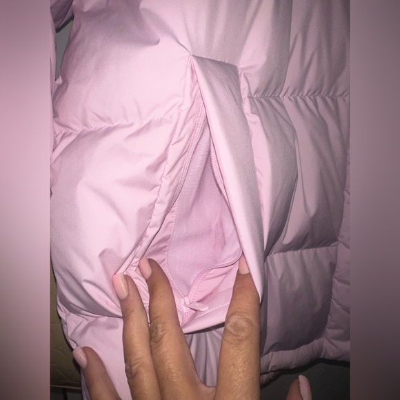 Lululemon Wunder Puff Cropped Jacket. Pink Peony/Pale Icy Pink. Sz 14 - Picture 4 of 10